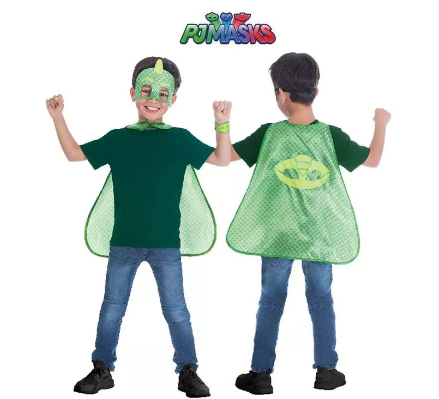 Translation missing: en.Kit de Gekko de Pj Masks Infantil: Antifaz, capa y pulsera