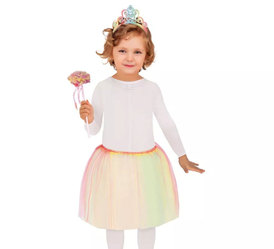 Kit de Hada infantil: Diadema, Varita y Tutú