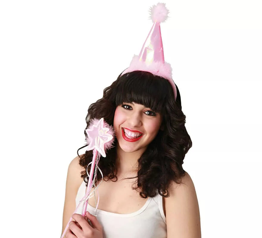 Translation missing: en.Kit de Hada Rosa Infantil: Sombrero y Varita