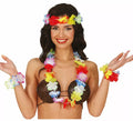 Kit de Hawaiana multicolor: Collar, tocado y pulseras
