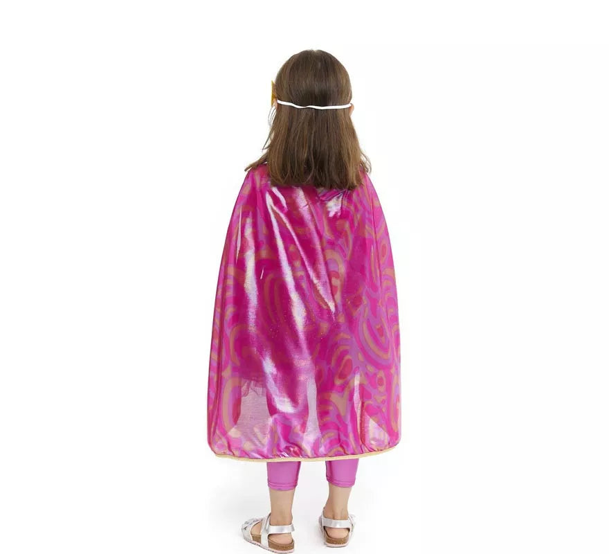 Kit de Heroína rosa infantil: Capa, Antifaz y Falda
