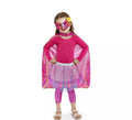 Kit de Heroína rosa infantil: Capa, Antifaz y Falda