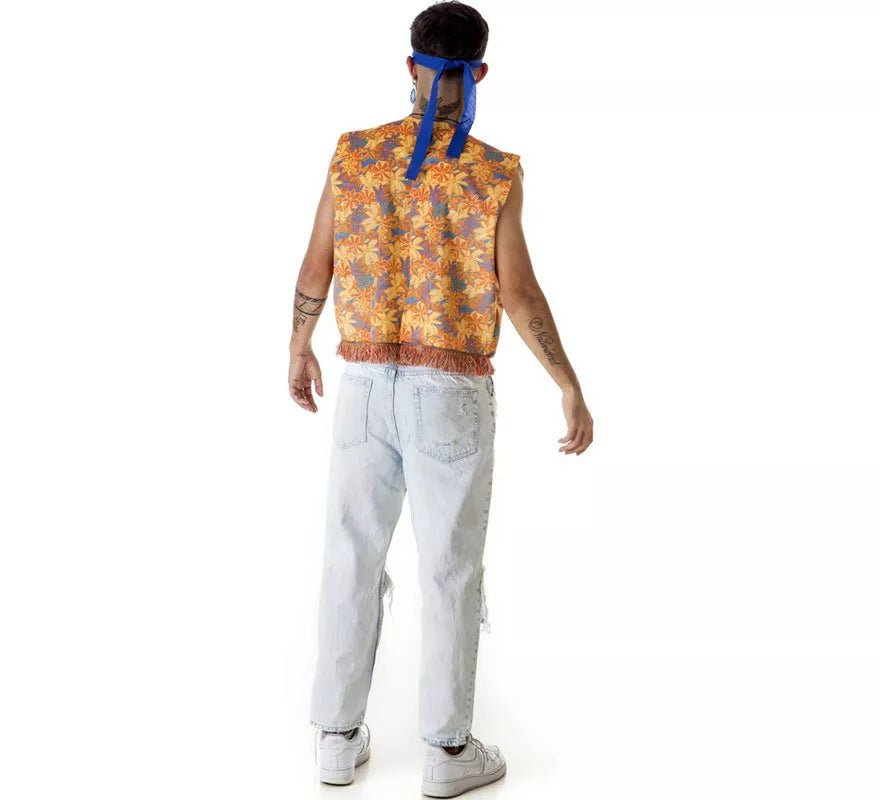 Translation missing: en.Kit de Hippie Flores para hombre: Chaleco y Cinta para la cabeza