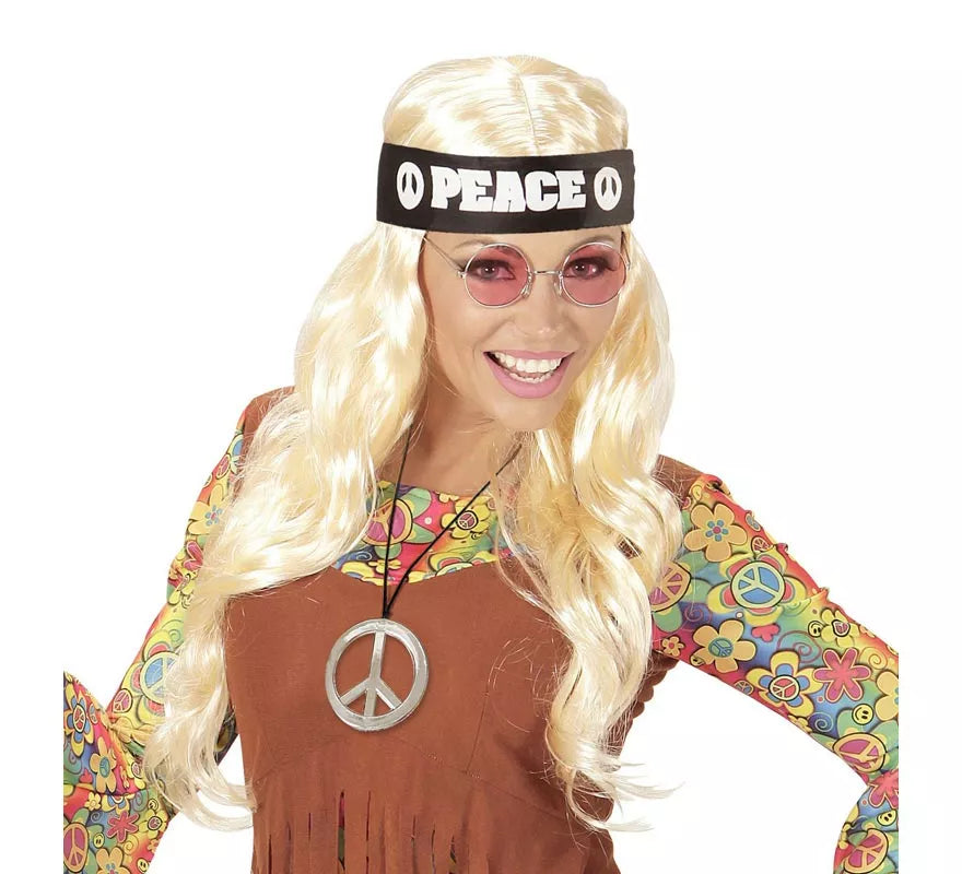 Translation missing: en.Kit de Hippie Peace adulto: Cinta, gafas y collar