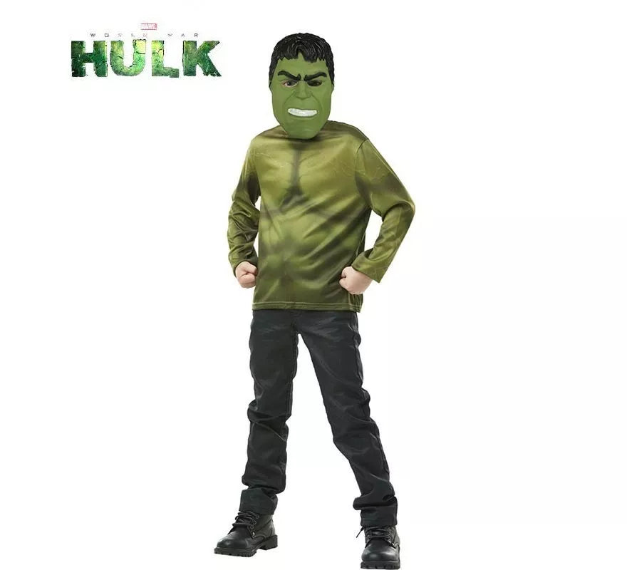 Translation missing: en.Kit de Hulk infantil: Top simulado y Máscara