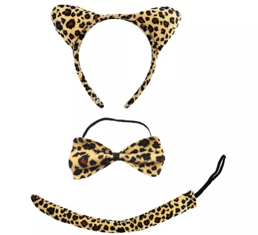 Translation missing: en.Kit de Leopardo: Diadema, Pajarita y Cola