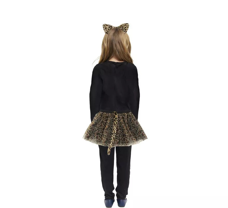 Translation missing: en.Kit de Leopardo infantil: Tutú, diadema, pajarita y cola