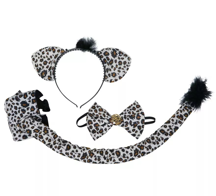 Translation missing: en.Kit de Leopardo: Orejas, pajarita y cola