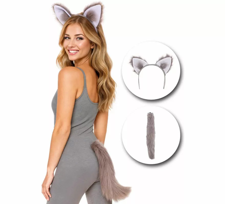 Translation missing: en.Kit de Lobo para mujer: Diadema y Cola