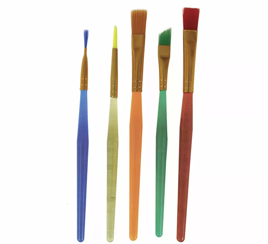 Kit de Maquillaje: 5 Pinceles, paleta y espátula