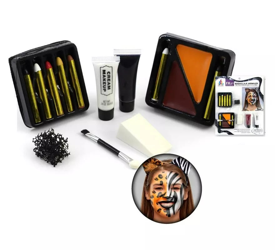 Translation missing: en.Kit de Maquillaje Animal Fx: Brochas, Tubos, Estuche de color y Esponjas