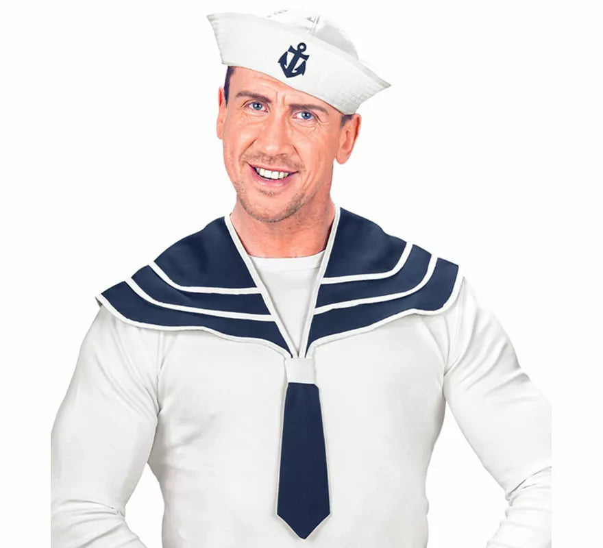 Kit de Marinero para adultos: Gorro y Cuello