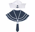 Kit de Marinero para adultos: Gorro y Cuello