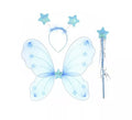 Kit de Mariposa azul: Diadema, Alas y Varita
