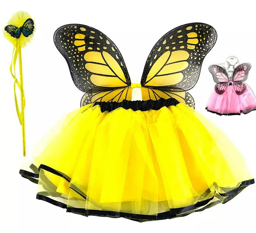 Translation missing: en.Kit de Mariposa para niña en colores surtidos: Alas, Varita y Tutú