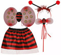 Kit de Mariquita infantil: Diadema, varita, alas y falda