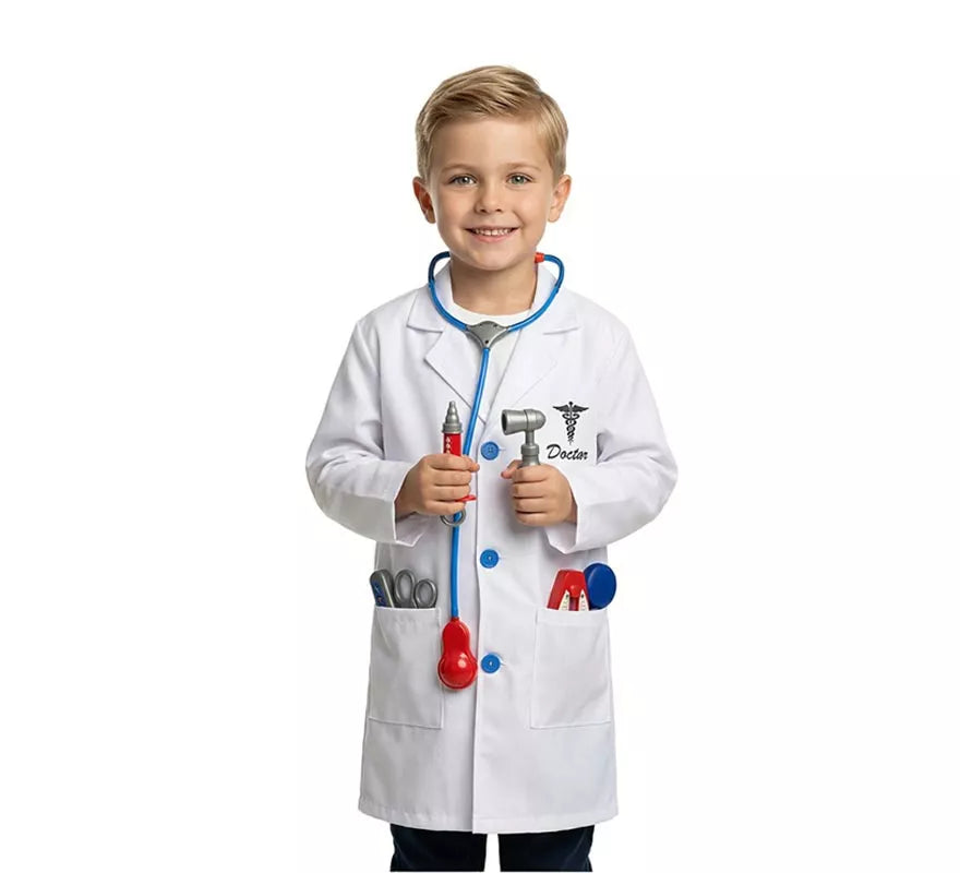 Kit de Médico infantil: Bata con 7 accesorios