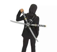 Children's Ninja Backpack Kit: 2 72 cm Swords, 2 Daggers and Star