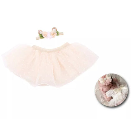 Kit de Newborn Cervatillo infantil: Tutú y Cinta de orejas