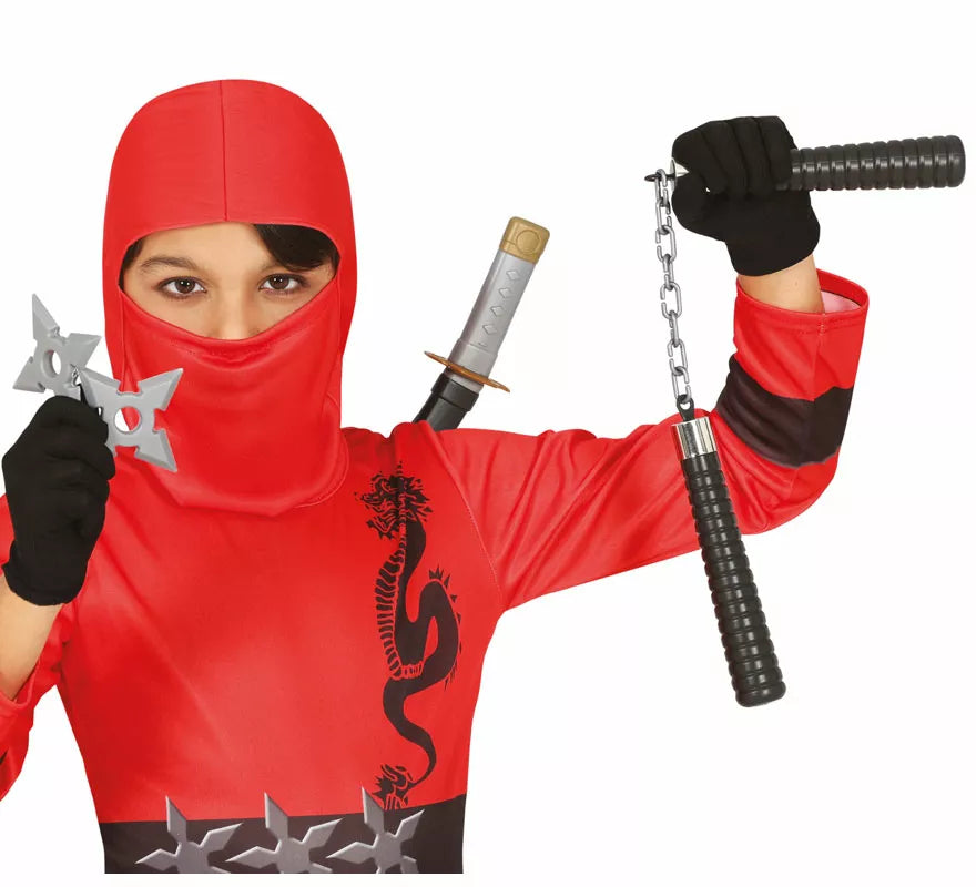 Translation missing: en.Kit de Ninja infantil: Nunchakus, 2 estrellas y espada