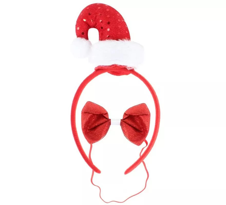 Kit de Papá Noel: Diadema y Pajarita