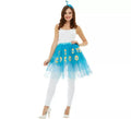 Kit de Pavo Real Azul para mujer: Tutú y Tocado
