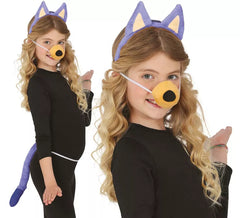 Blue Puppy Kit for Kids: Tail, Ears and Nose