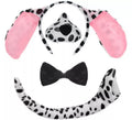 Kit de Perro Dálmata: Diadema, Nariz, Pajarita y Cola