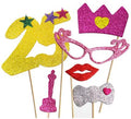 Kit de Photocall Mujer Felices 25 años con 6 Piezas
