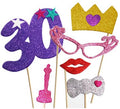 Kit de Photocall Mujer Felices 30 años con 6 Piezas