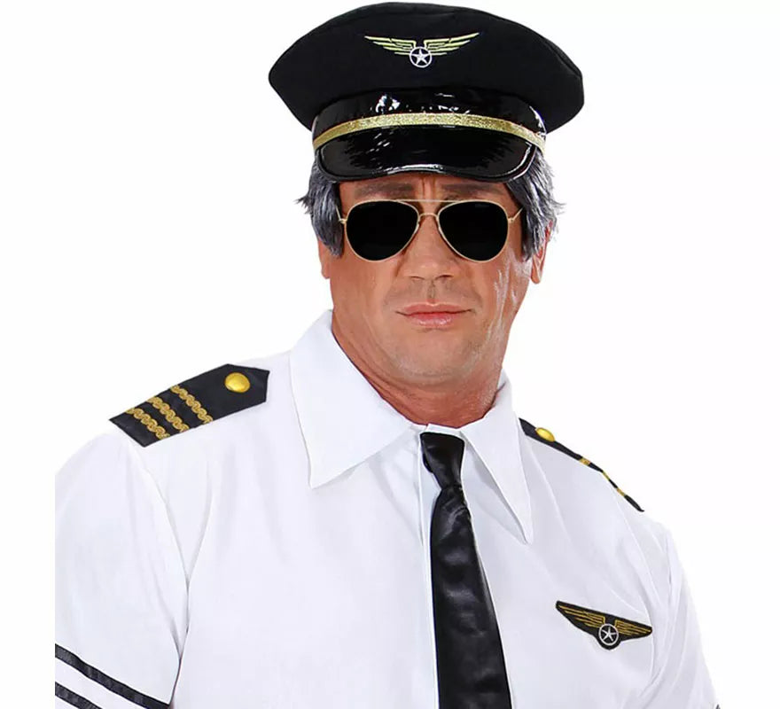 Kit de Pilota para adultos: Gafas, Hombreras y Broche