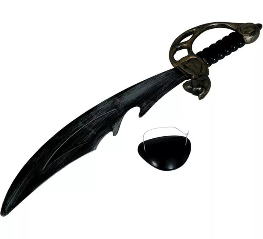 Kit de Pirata: Espada y Parche de 50 cm