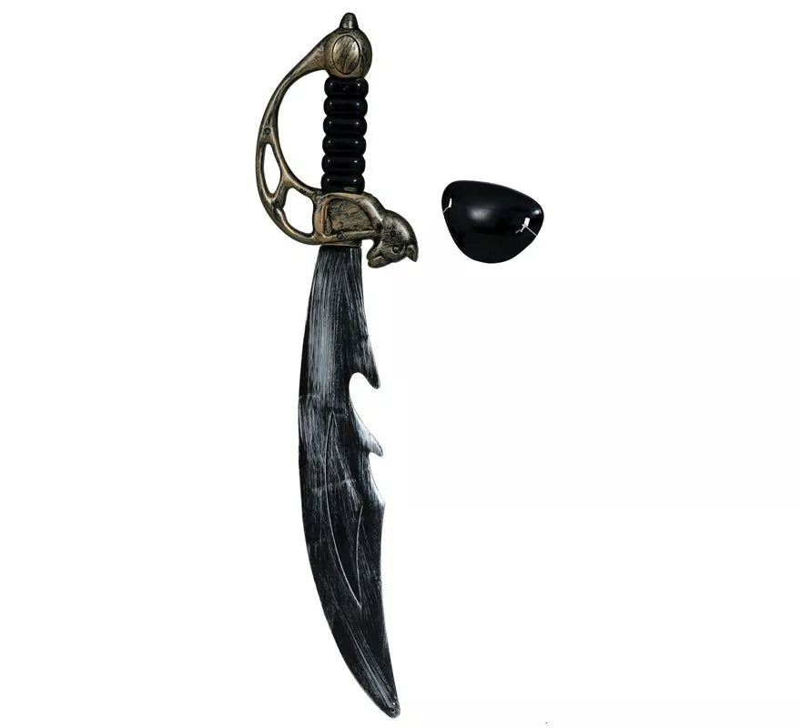 Kit de Pirata: Espada y Parche de 50 cm