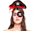 Kit de Pirata: Mini Sombrero Pirata con Diadema y Parche