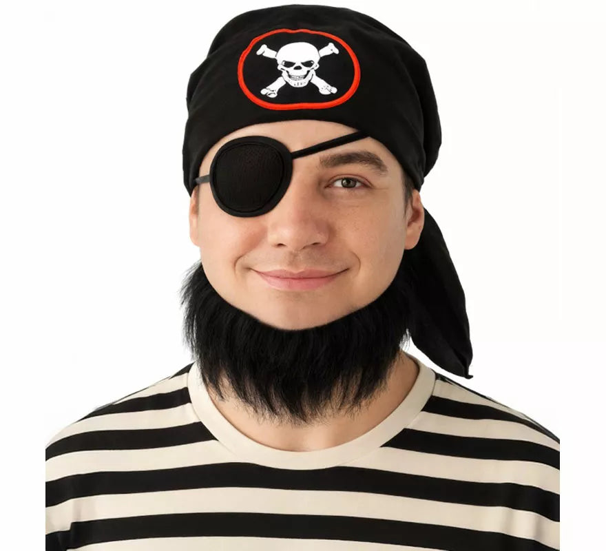 Translation missing: en.Kit de Pirata: Pañuelo, Parche y Barba