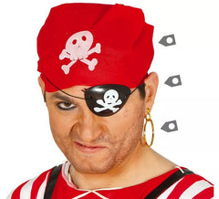 Pirate Kit: Bandana, Eye Patch and Earring