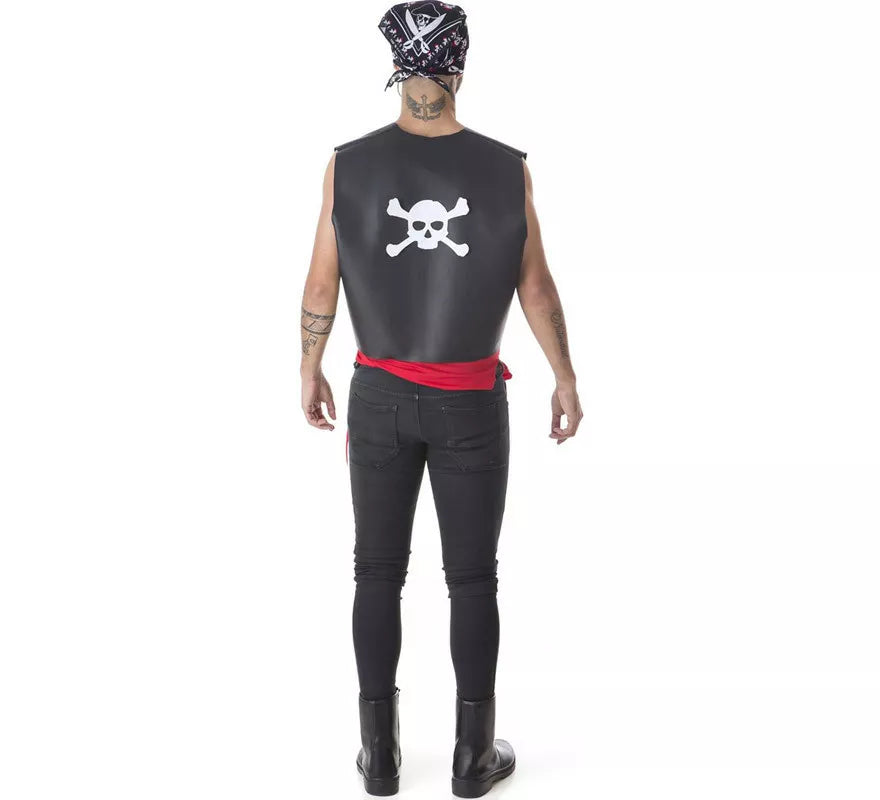 Translation missing: en.Kit de Pirata para hombre: Chaleco, Fajín y Pañuelo