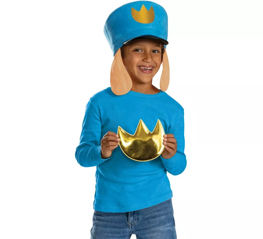Kit de Policán Dog Man Infantil: Sombrero e Insignia