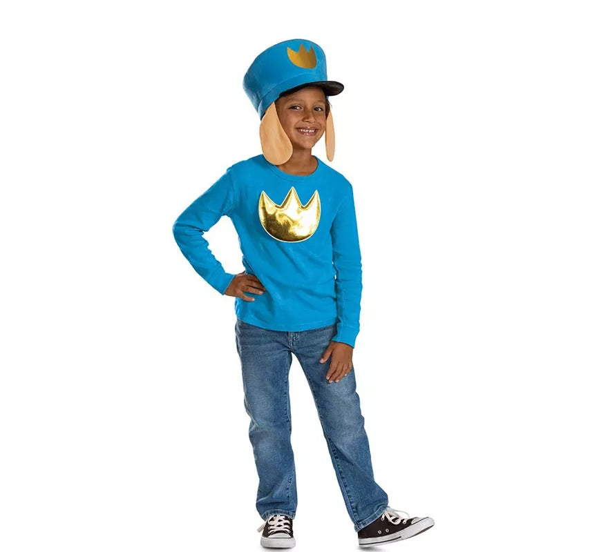 Kit de Policán Dog Man Infantil: Sombrero e Insignia