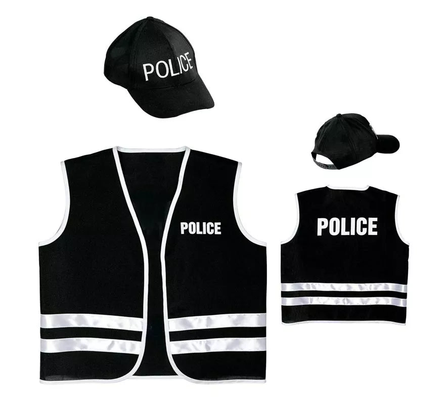 Translation missing: en.Kit de Policía inglés infantil: Gorro y chaleco