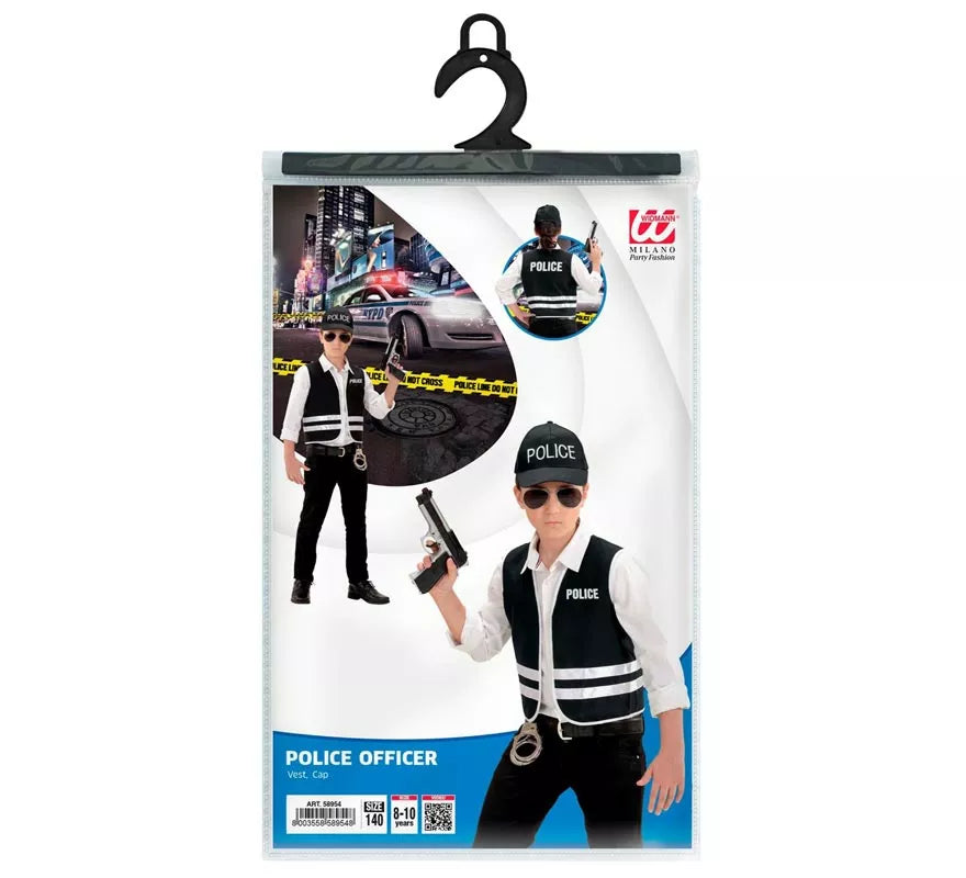Translation missing: en.Kit de Policía inglés infantil: Gorro y chaleco