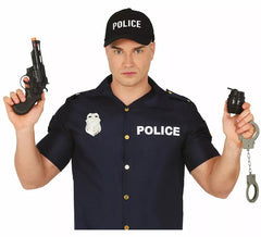 Police Kit: Pistol, grenade, handcuffs and badge