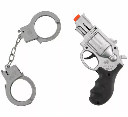Kit de Policía: Pistola y Esposas de plástico