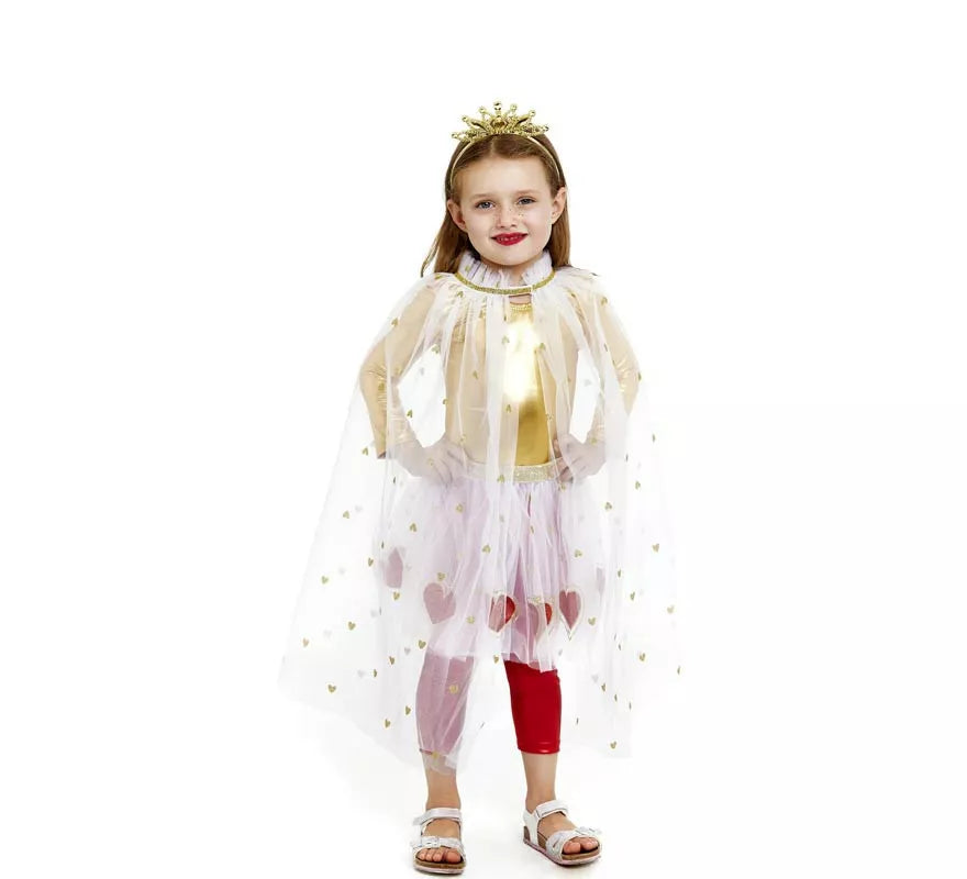 Kit de Princesa Corazones infantil: Tutú y capa corazón