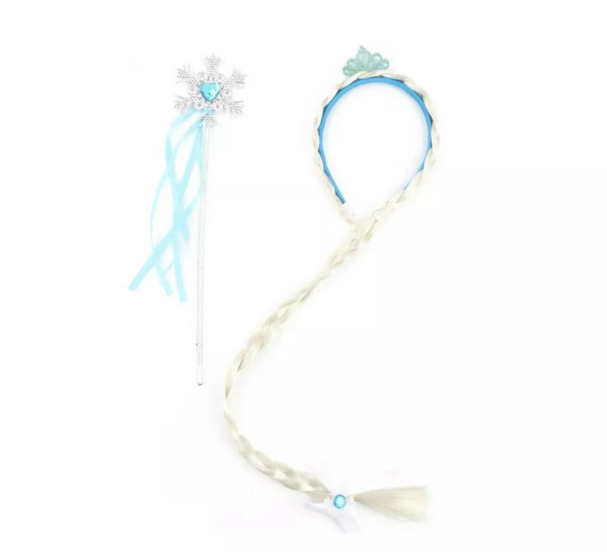 Translation missing: en.Kit de Princesa de Hielo: Diadema con trenza y Varita