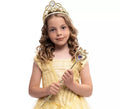Kit de Princesa dorado deluxe infantil: Tiara y Diadema