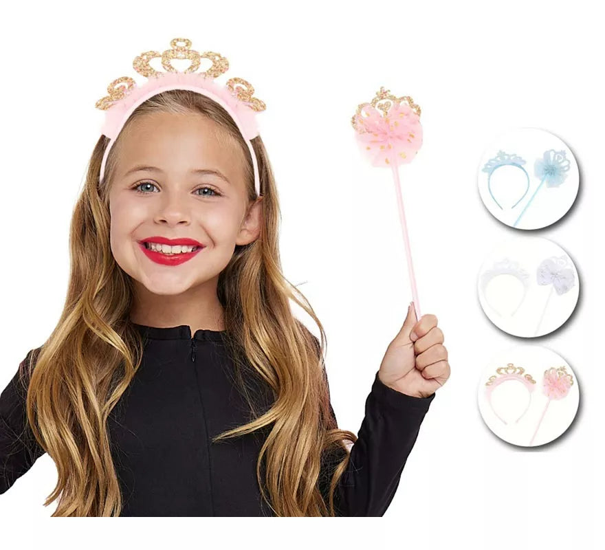 Translation missing: en.Kit de Princesa en modelos surtidos infantil: Diadema y Varita