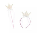 Kit de Princesa perlado: Corona y Varita