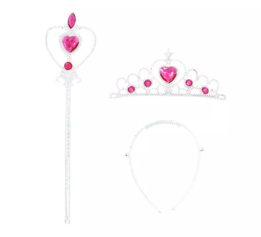 Translation missing: en.Kit de Princesa rosa: Corona, Varita y Cintillo
