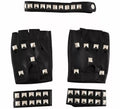 Kit de Punky: Guantes, Muñequeras y Gargantilla con Tachuelas